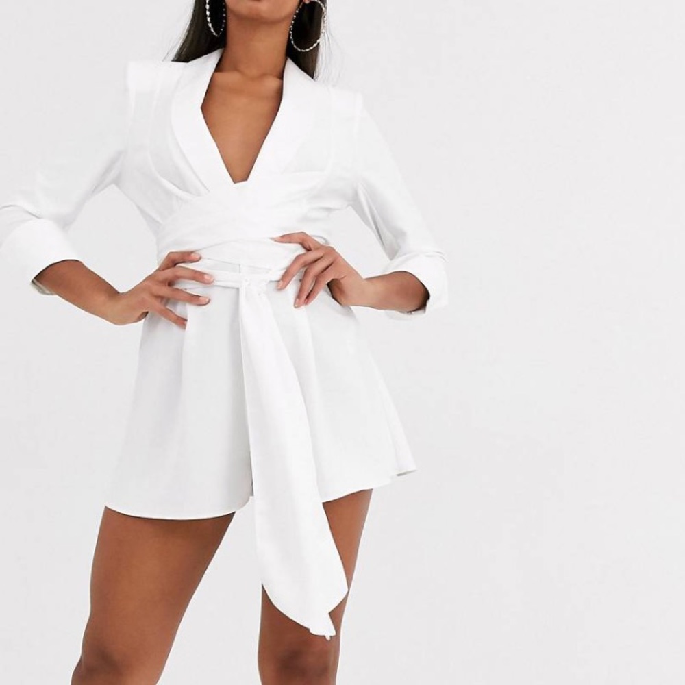 NWT ASOS plunge tux romper